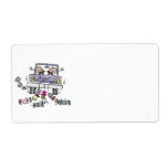 Gay Marriage Groom Just Married Personalized Shipping Label