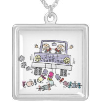 Gay Marriage Groom Just Married Necklace