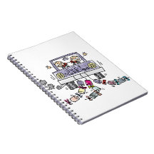 Gay Marriage Groom Just Married Spiral Notebook