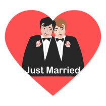 Gay Marriage Groom Stickers