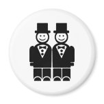 Gay Marriage Refrigerator Magnet