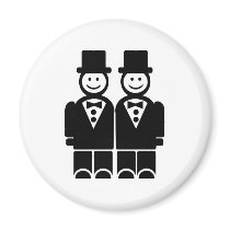 Gay Marriage Refrigerator Magnet