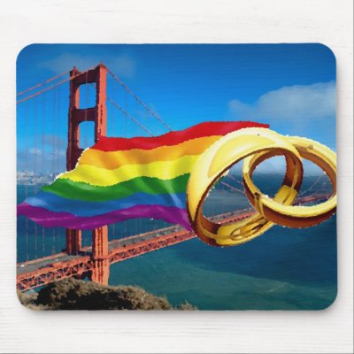 Gay Marriage San Francisco Mousepads by markthaler