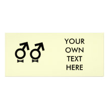 Gay Marriage T-shirt Rack Card Design