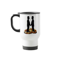 Gay Marriage Two Grooms Blue Mug