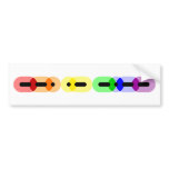Gay Morse Code Bar Bumper Sticker