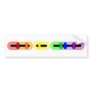 Gay Morse Code Bar Bumper Sticker