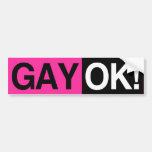 GAY OK  --.png Bumper Sticker