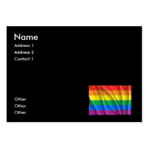 GAY PRIDE BUSINESS CARD TEMPLATE