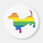 Gay Pride Dachshund/Wiener Refrigerator Magnets