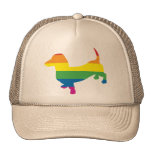 Gay Pride Dachshund/Wiener Trucker Hat