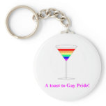 Gay Pride Design #1 Key Chain