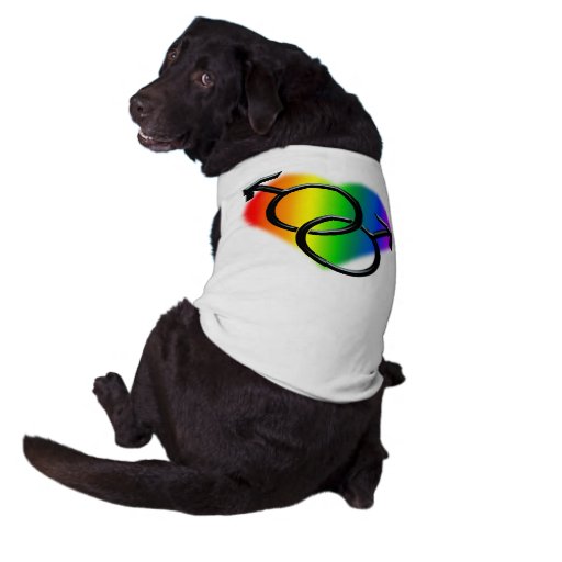 Gay Pride Dog Shirt Rainbow Love LGBT Dog Tshirt Zazzle
