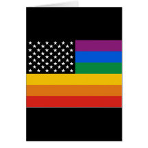 Gay Pride Flag Cards