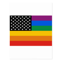 Gay Pride Flag Post Cards