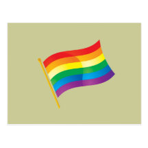 Gay Pride Flag Postcards