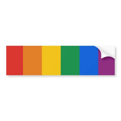Gay Pride Flag / Rainbow Flag Bumpersticker Bumper Stickers by gay_pride
