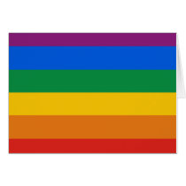 Gay Pride Flag / Rainbow Flag Card