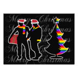 Gay Pride Merry Christmas Gay Boys And Tree invitations