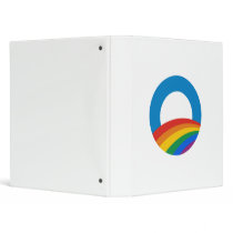 Gay Pride Obama T-shirt 3 Ring Binder