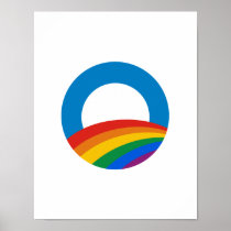 Gay Pride Obama T-shirt Posters