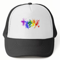 Gay Pride Paint Trucker Hats