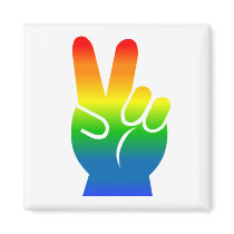 Gay Pride Peace magnet