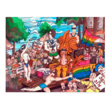 Gay Pride Postcard by Thompson Kellett
