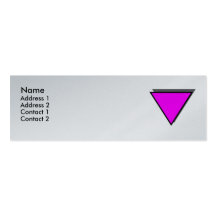 Gay Pride Profile Card - Skinny Business Card Templates
