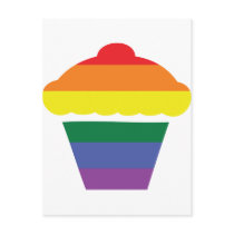 Gay Pride Rainbow Cupcake Post Cards