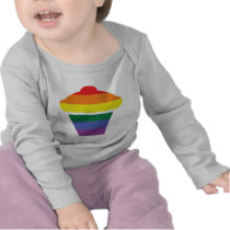 Gay Pride Rainbow Cupcake Tshirts