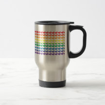 Gay Pride Rainbow Dachshunds Coffee Mugs