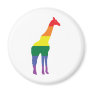 Gay Pride Rainbow Giraffe Magnets
