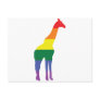 Gay Pride Rainbow Giraffe Postcard