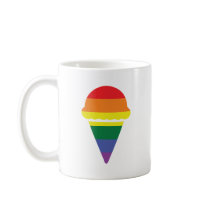 Gay Pride Rainbow Icecream Mug
