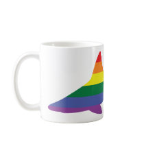 Gay Pride Rainbow Shark Mug