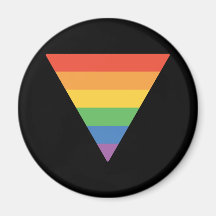 Gay Pride Rainbow Triangle Magnets