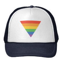 Gay Pride Rainbow Triangle Trucker Hats