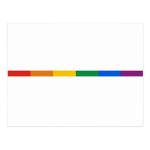 Gay Pride Stripe Postcards