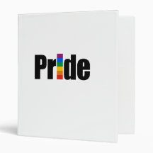 Gay Pride T-shirt 3 Ring Binders