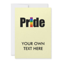 Gay Pride T-shirt Invitation