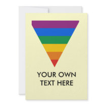 Gay Pride Triangle Personalized Invitations