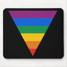 Gay Pride Triangle Mousepads