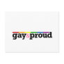 Gay&proud White Postcard