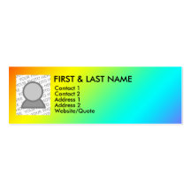 gay rainbow business card
