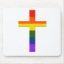 Gay Rainbow Cross 2 Mouse Pads