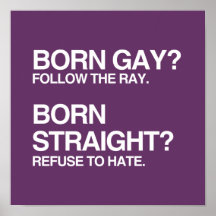 GAY RAY STRAIGHT HATE POSTERS