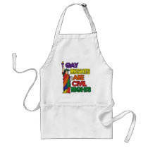 Gay rights are civil rights apron