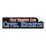 Gay Rights are Civil Rights Bumper Sticker