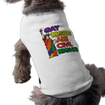 Gay rights are civil rights pet tee shirt